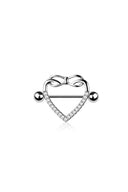 2pc Heart Nipple Ring