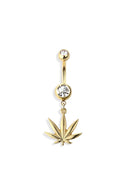 Marijuana Navel Ring