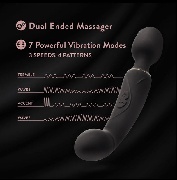 Gia - Double Ended Vibrating Wand Massager