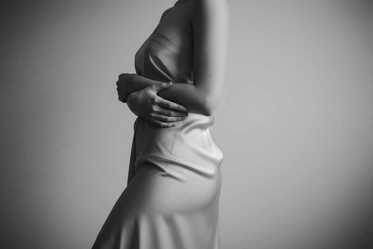 Elegant black and white artistic photograph